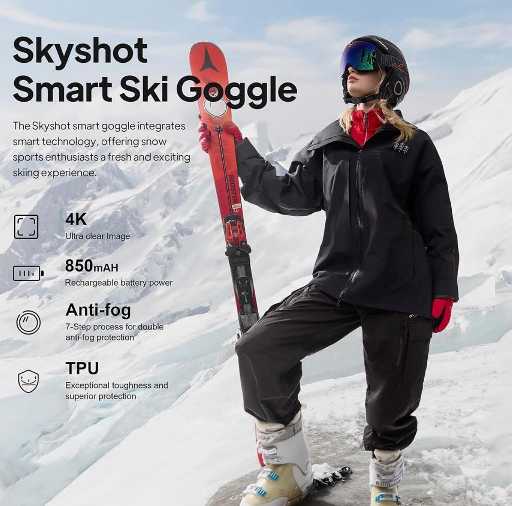 Smart Gogle Narciarskie z kamerą